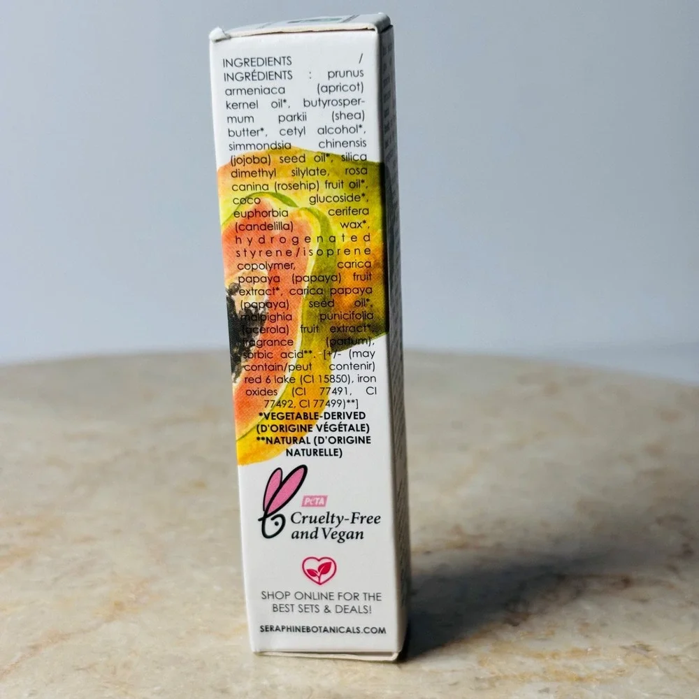 New Seraphine Botanicals Glow Lip Mask PAPAYA + BAUME‎ 15g Full Size